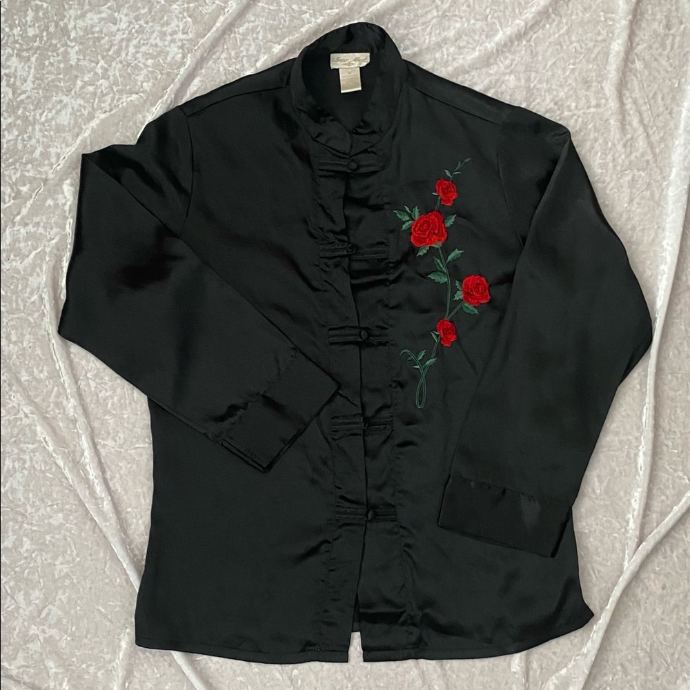 black pajama top size M